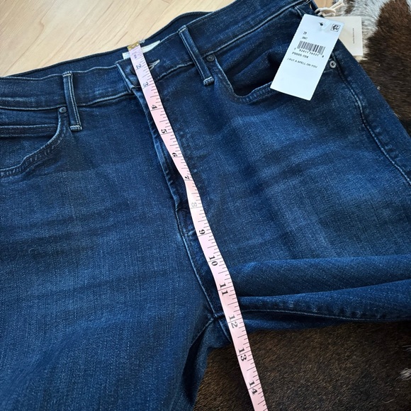 MOTHER Lil Kick It High Waist Straight Leg Jeans In I put A Spell On You Size 29 - Picture 10 of 11